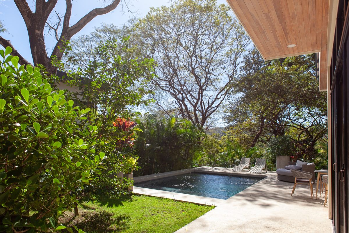 Villa One - private plunge pool in the garden