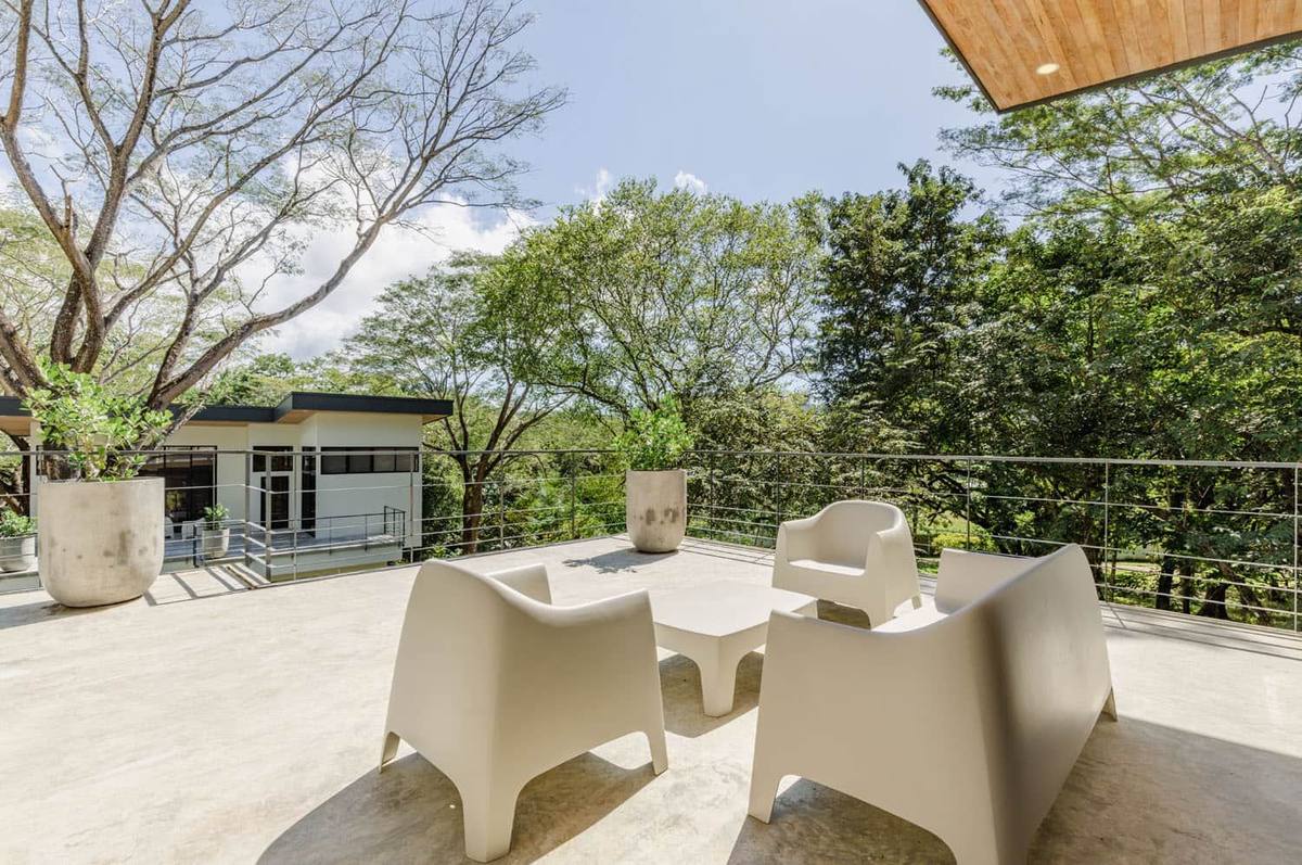 Villa One - terrace lounge chairs