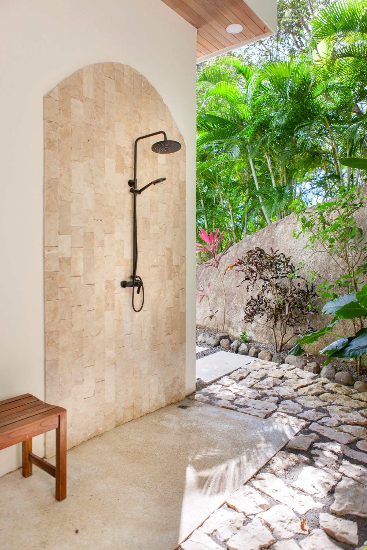Villa One - outdoor shower