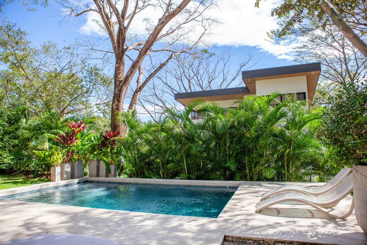 Villa One - pool with villa behind