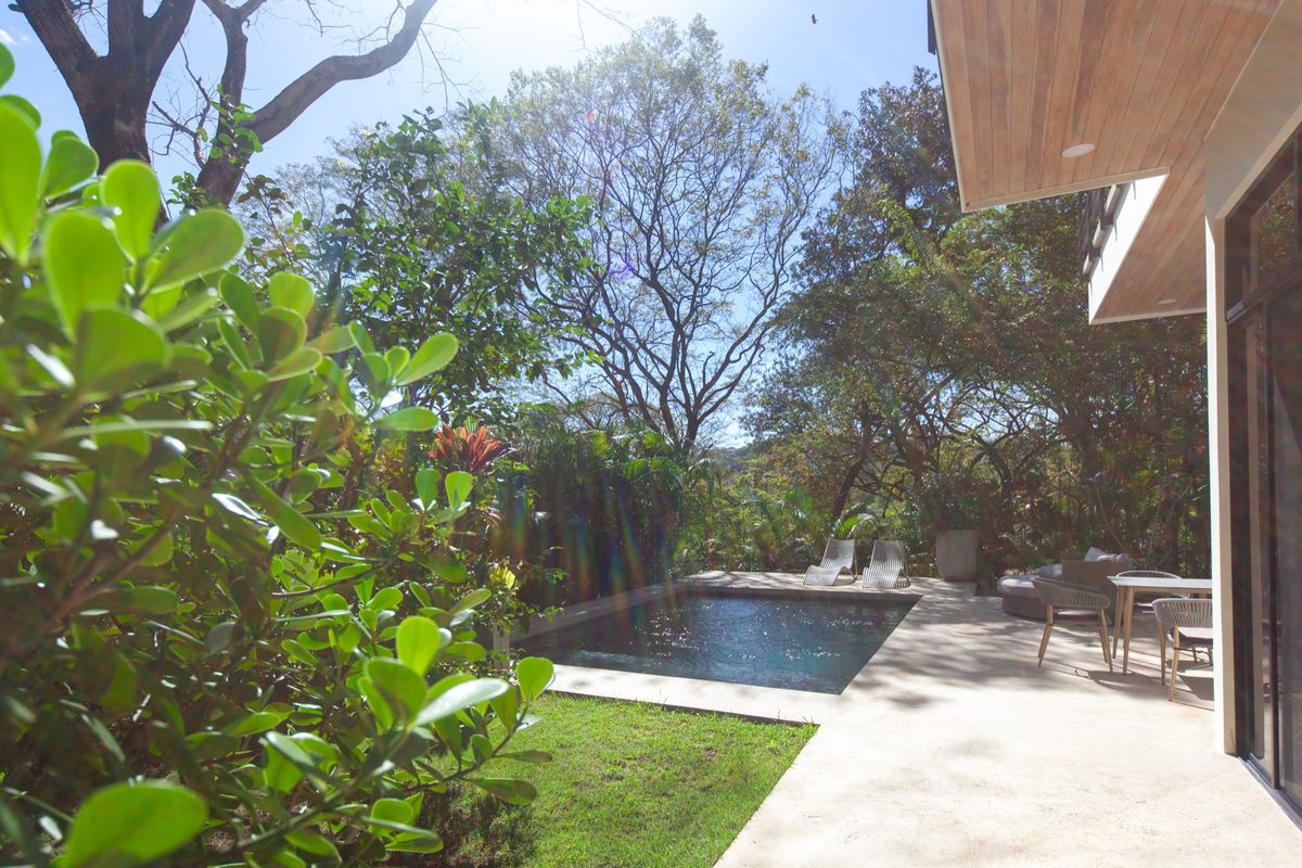 Villa One - pool and garden