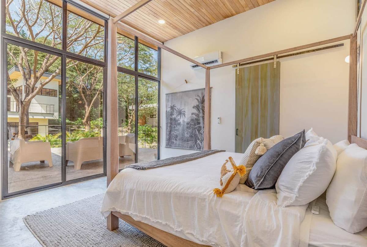 Villa Two - bedroom with jungle views